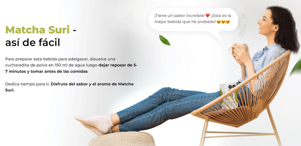Matcha Suri beneficios